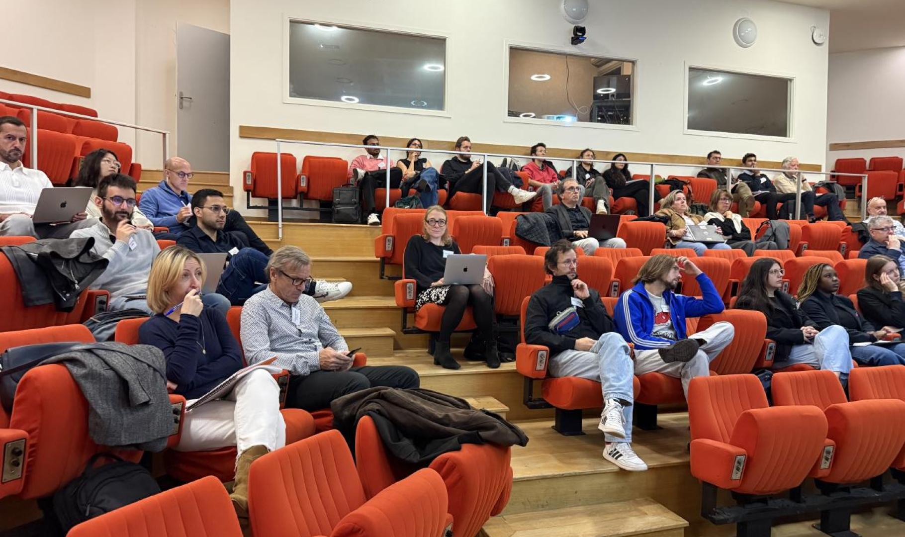 conference room with participants