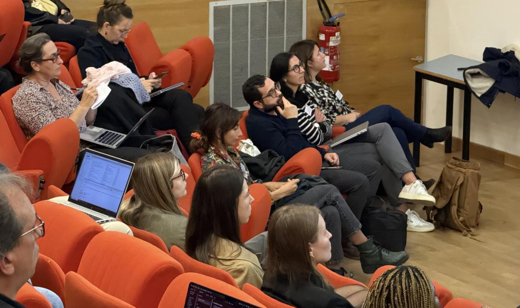 participants to the SCHADOC kick-off meeting seated in the auditorium